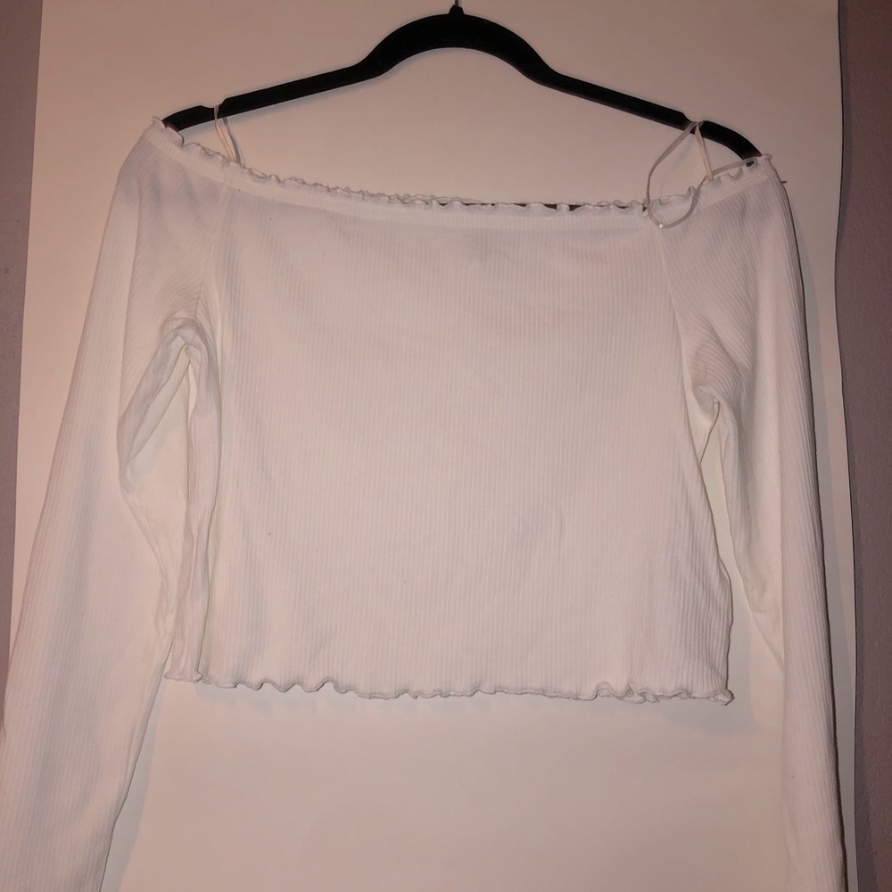 White crop top